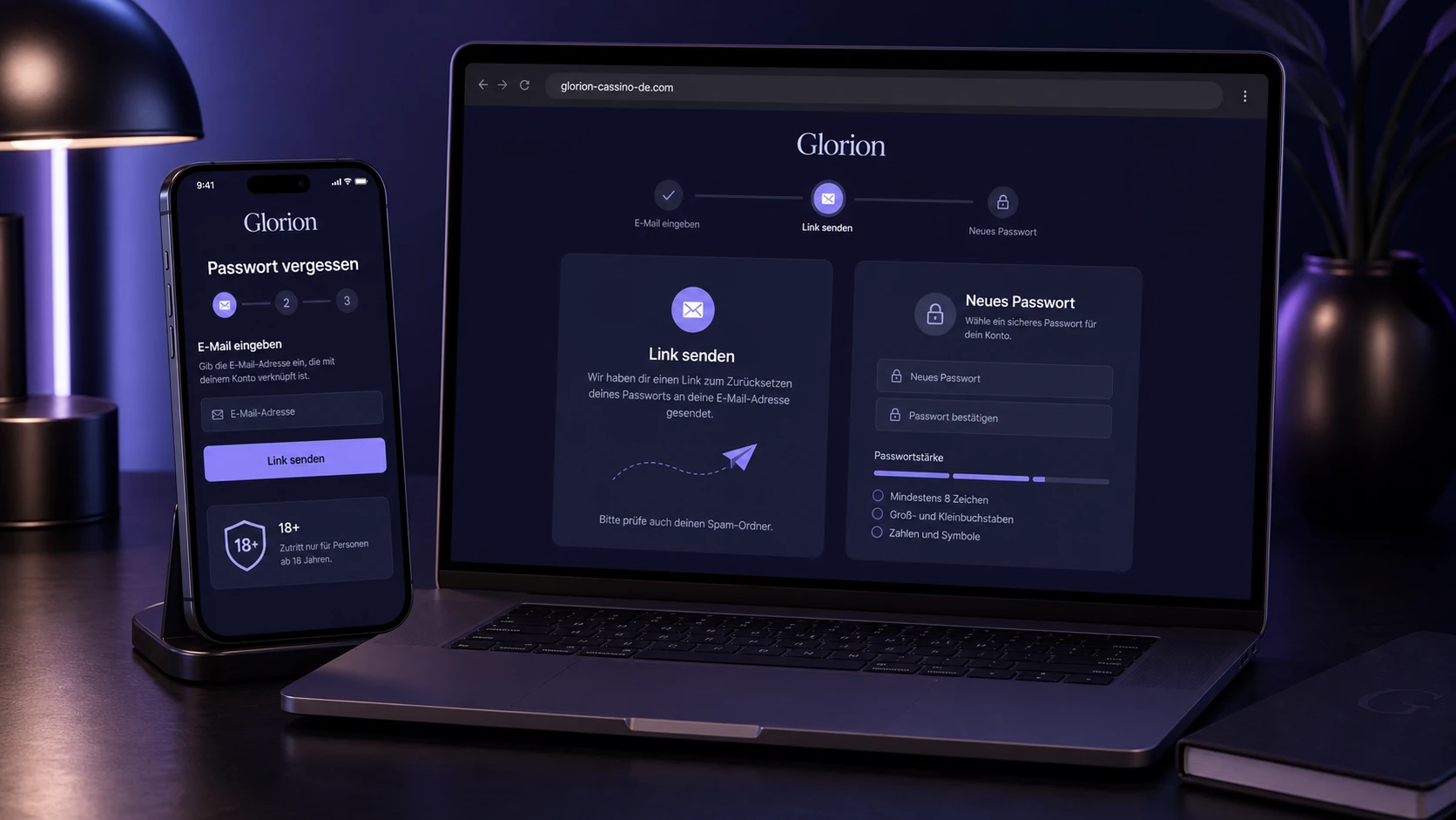 Passwort vergessen beim Glorion Login