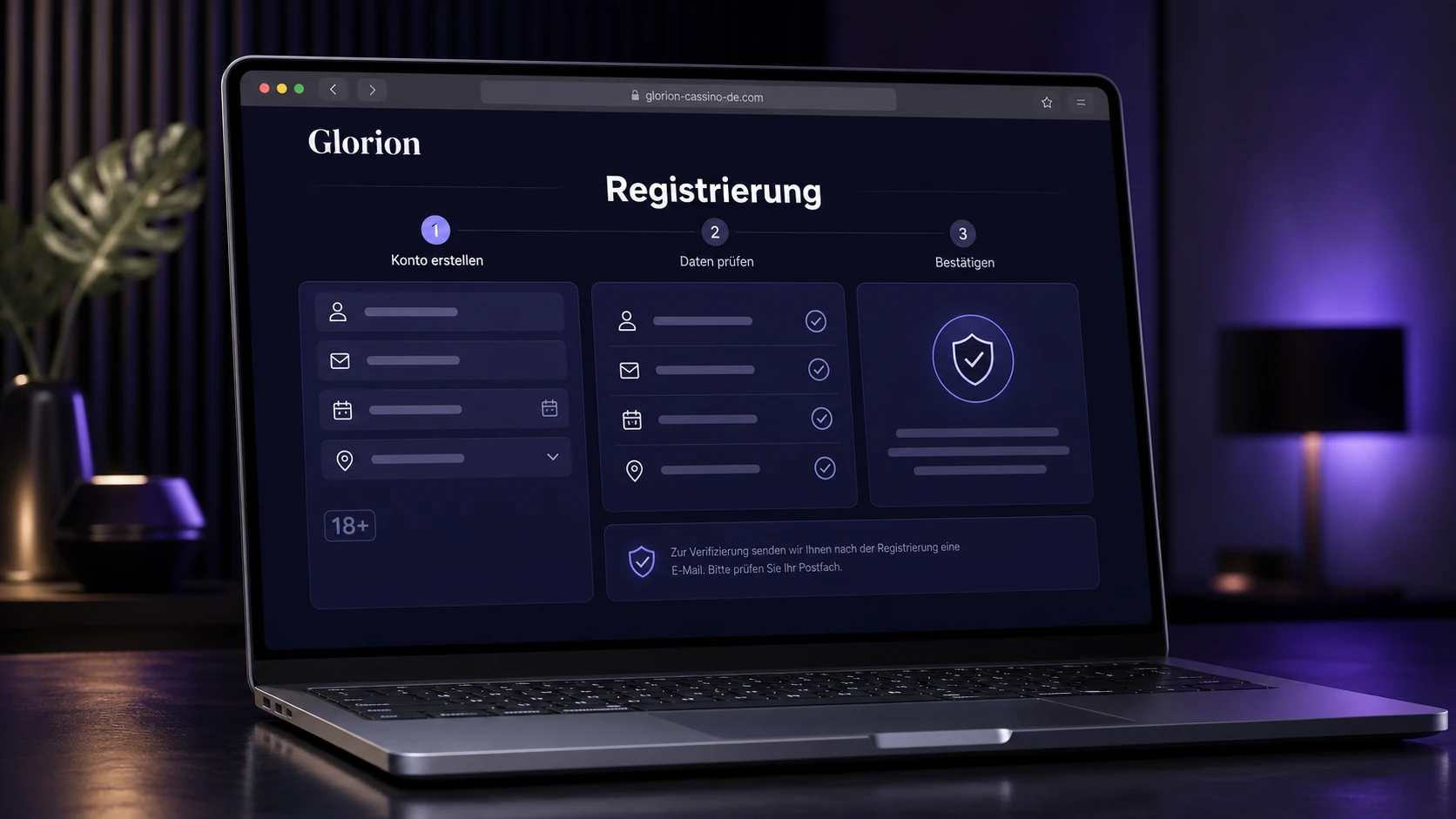 Glorion Casino Registrierung