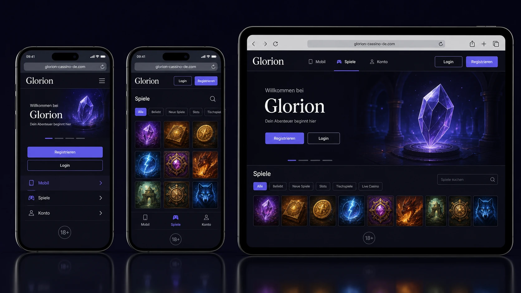 Glorion Casino App und mobile Nutzung